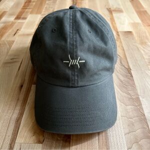 Texas Standard Hat Cap Strap Back Mens One Size Grey Barbed Wire Logo Twill